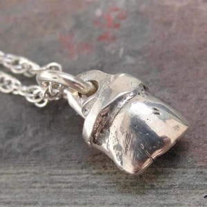 Baby Tooth Necklace in Sterling Silver Front Tooth