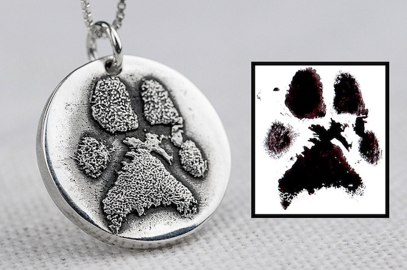 Paw Print Necklace - Sterling Silver Paw Jewelry - Dog Pet Lover Gifts - Paw  Printin Infinity Nekcalce - Pet Lover Gift - Paw Print Jewelry | Wish