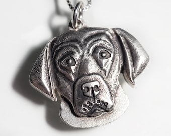 Labrador Retriever Necklace Jewelry Sterling Silver Pendant Personalized