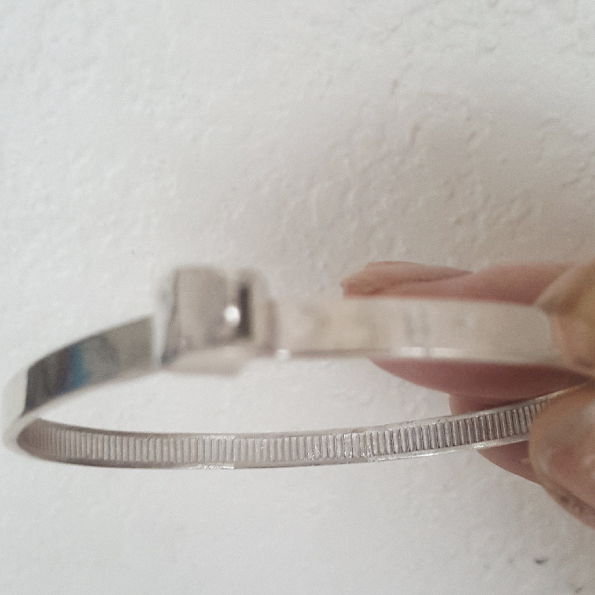 ★AMBUSH★ Cable Tie Bracelet Silver 1200042105 Ambush Zip Tie Bracelet Silver | END. (US)