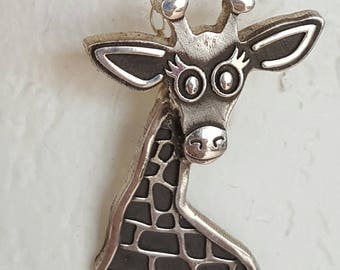 Giraffe Necklace Africa Silver Sterling Giraffe Jewelry April The Giraffe Zoo