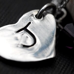 Custom Fingerprint Jewelry Heart Necklace Personalized Sterling Silver 画像 4