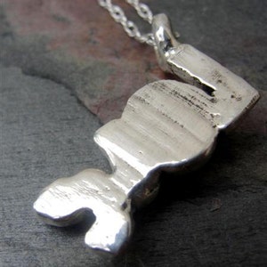 Love Silver Necklace in Sterling Silver image 4