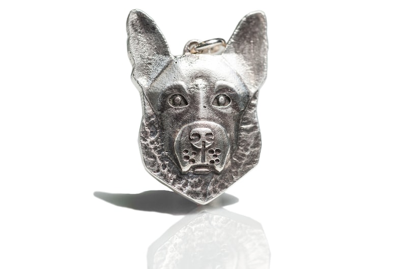 German Shepherd Necklace Jewelry Sterling Silver Dog Pendant Etsy