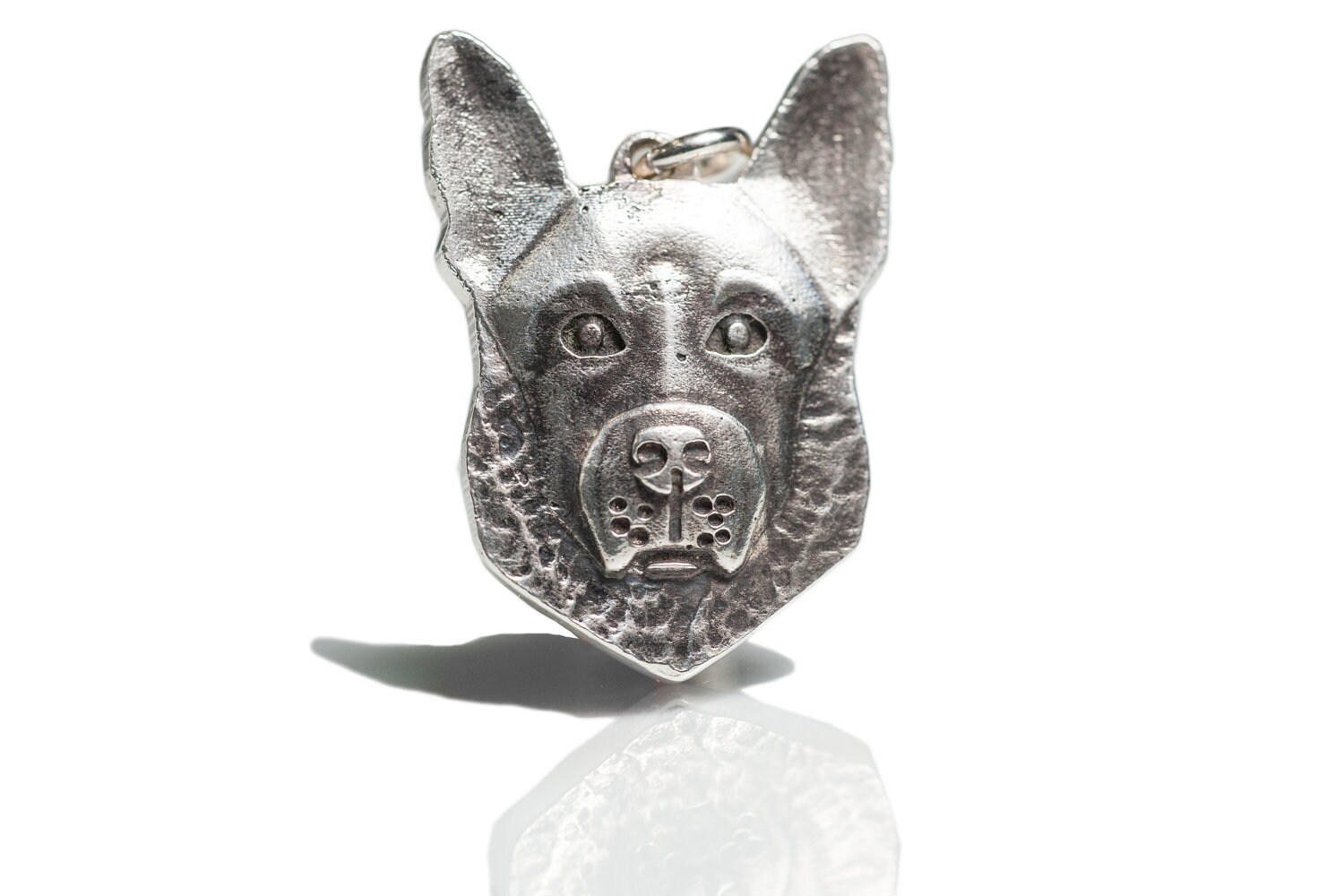 925 Sterling Silver German Shepherd Dog Pendant