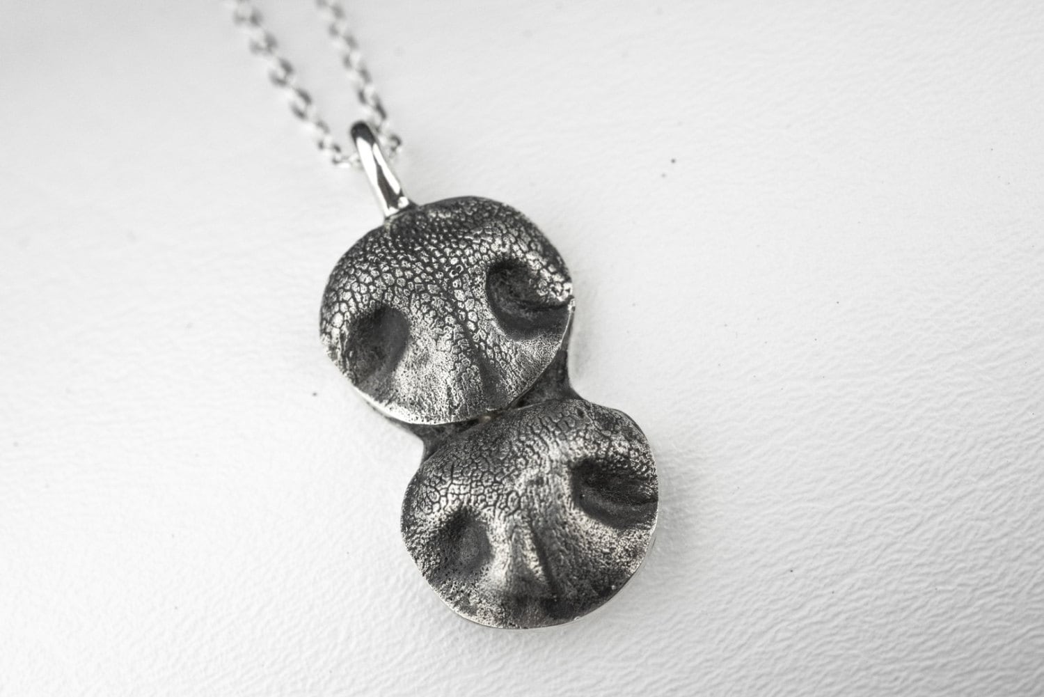 Dog Nose Necklace Sterling Silver Custom Small Double Pet Nose Etsy