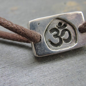 Ohm Bracelet Om Jewelry in Sterling Silver image 1