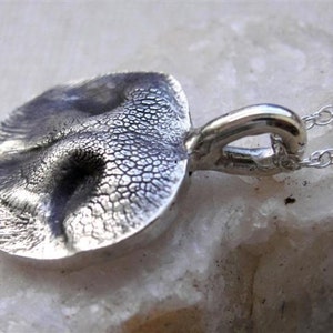 Dog Nose Necklace Personalized Sterling Silver Small Dog image 3