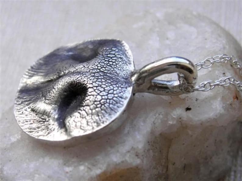 Dog Nose Necklace Personalized Sterling Silver Small Dog image 3