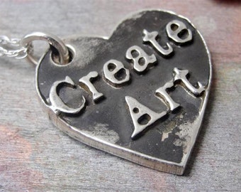 Create Art Necklace in Sterling Silver