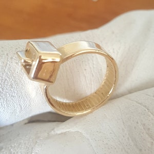 ZipTie Gold Ring, Zip Tie Jewelry, 14kt Gold Ring, Cable Tie Band, Cable Band, Ziptie Band image 5