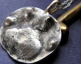 Cat Paw Print ketting sieraden gepersonaliseerde sterling zilver