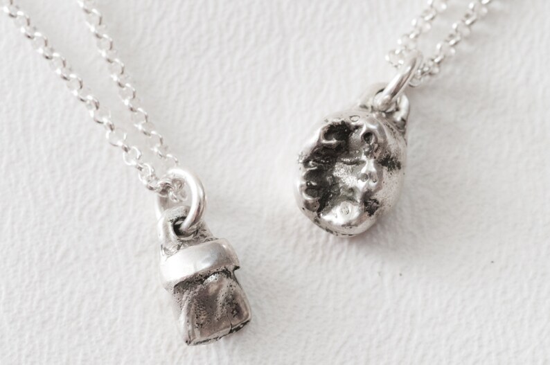 Baby Tooth Necklace in Sterling Silver Front Tooth Etsy