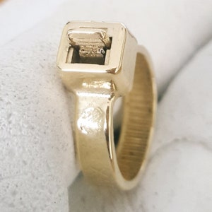 ZipTie Gold Ring, Zip Tie Jewelry, 14kt Gold Ring, Cable Tie Band, Cable Band, Ziptie Band image 6