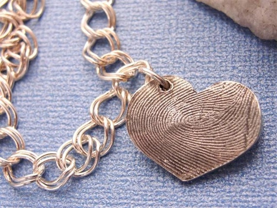 Fingerprint charm best sale bracelet