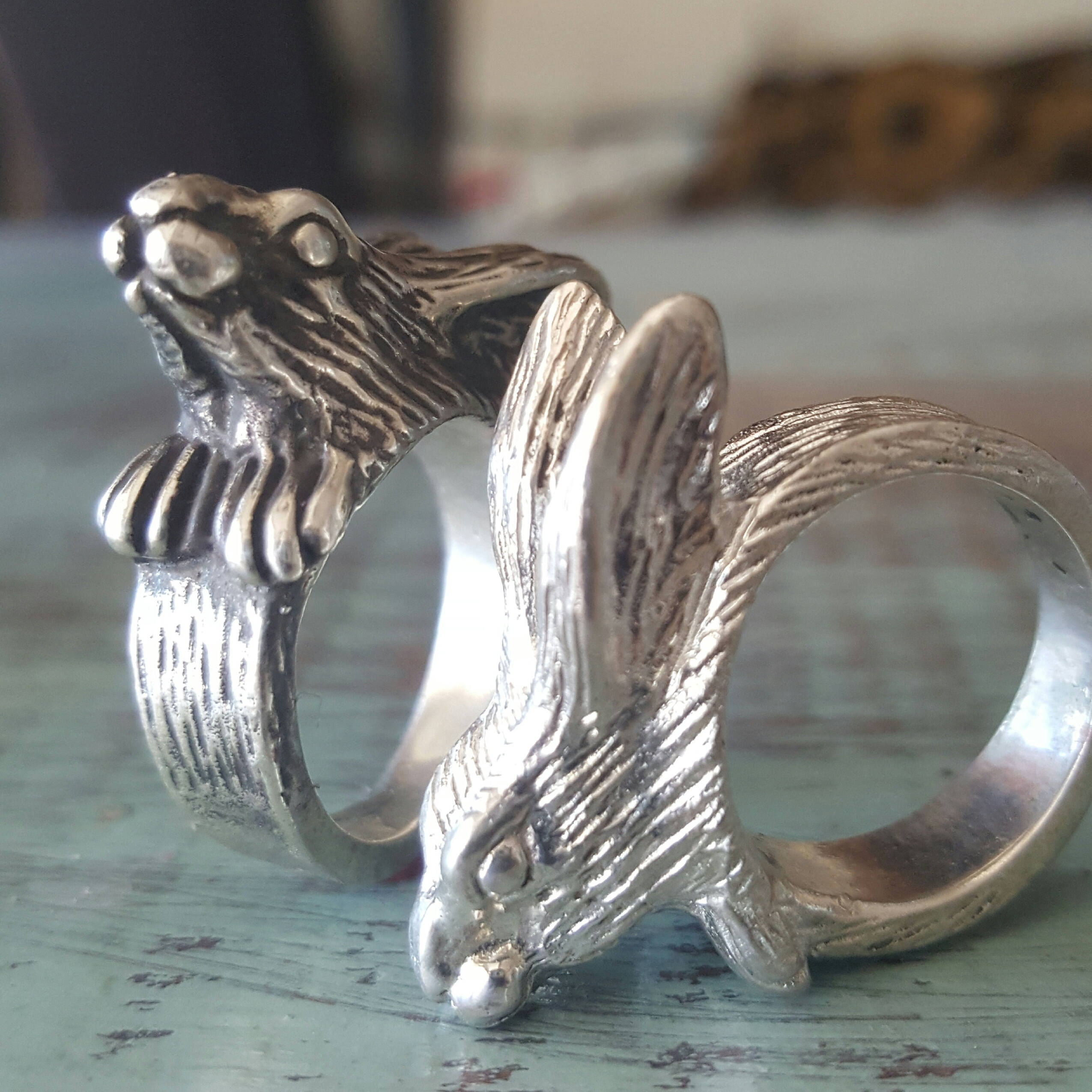 Metal Rabbit Chinese Ring Rabbit Bunny Ring Sterling Silver Hare Ring White Rabbit - Etsy