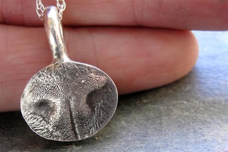 Cat Nose Necklace Jewelry in Sterling Silver Personalized image 5