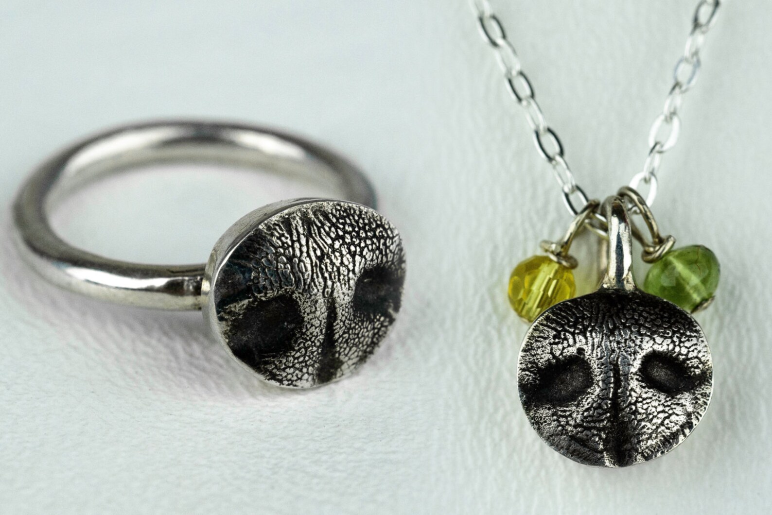 Dog Nose Necklace Silver Mini Dog Snout Charm Etsy