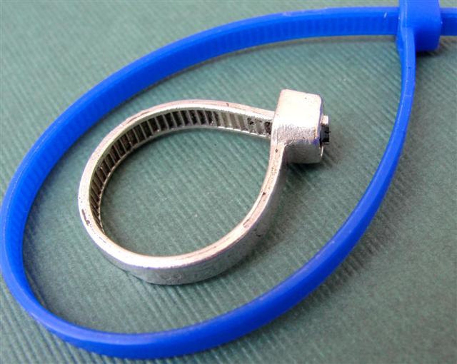 Ziptie Ring Jewelry Sterling Silver Zip Tie Ring Etsy