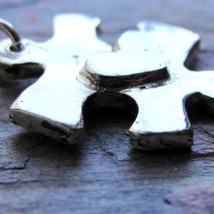 Puzzle Piece Necklace in Sterling Silver image 3