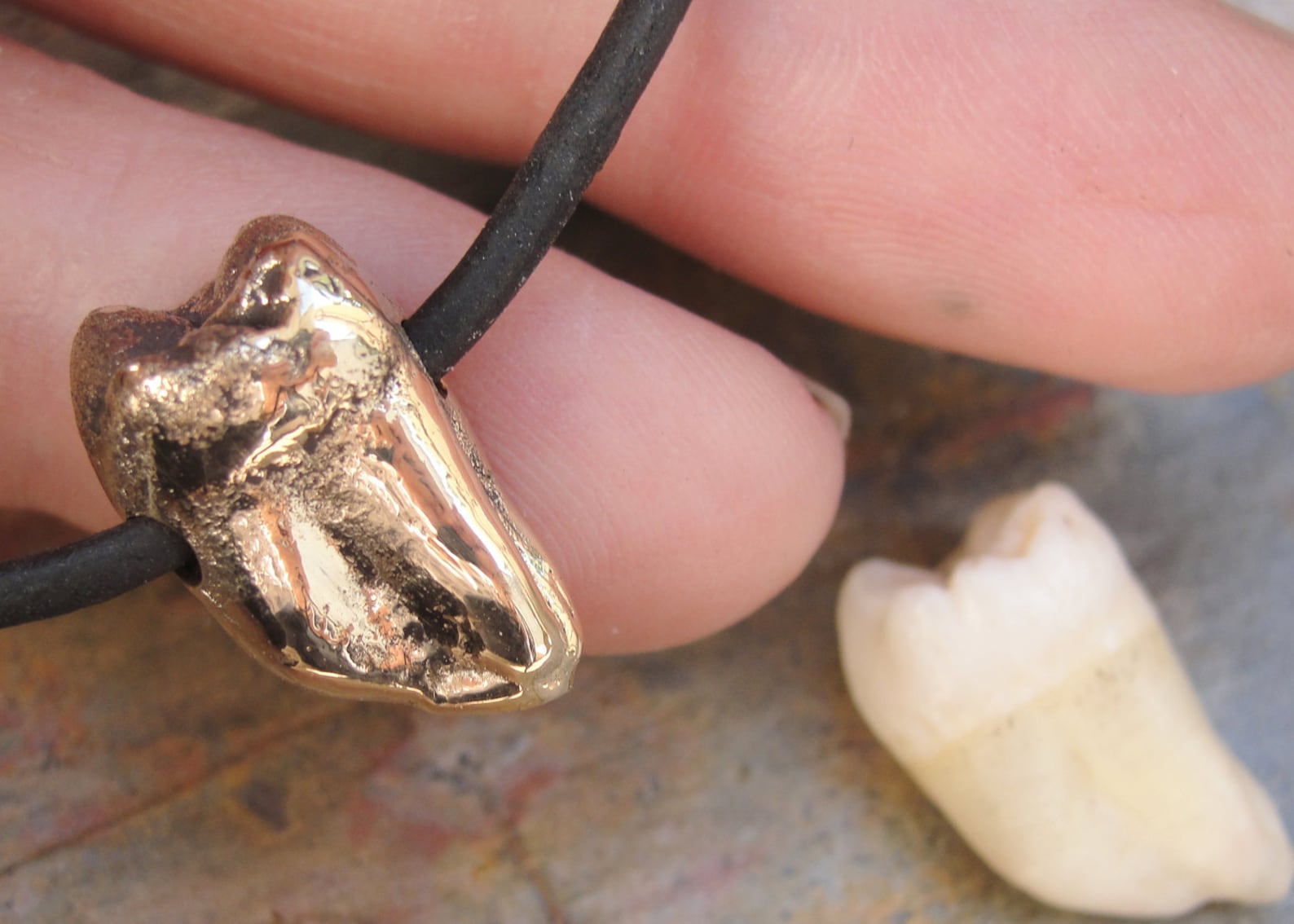 Gold Tooth Necklace Wisdom Tooth Personalized Custom Jewelry Etsy