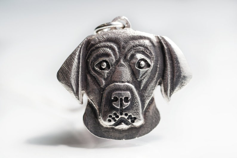 Labrador Retriever Necklace Jewelry Sterling Silver Pendant Personalized image 2