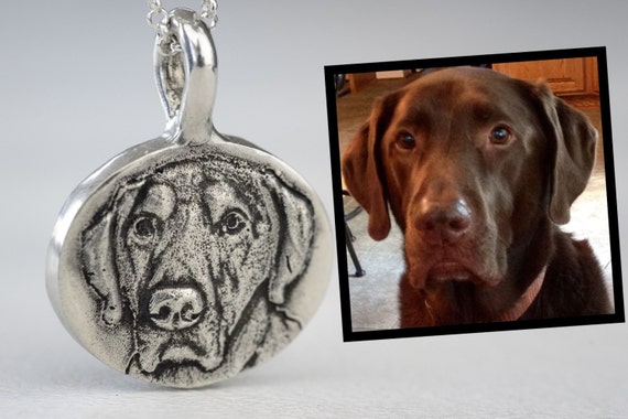 dog portrait necklace