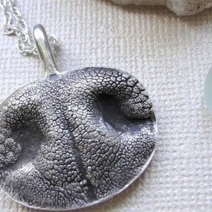 Dog Nose Print Necklace Personalized in Sterling Silver Extra Large EXPRESS SHIPPING