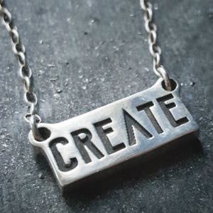 Create Silver Necklace Sterling Silver Makers Gonna Make Charm