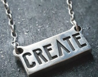 Create Silver Necklace Sterling Silver Makers Gonna Make Charm