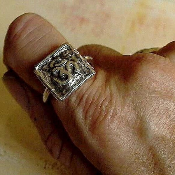 Ohm ring om in sterling zilver
