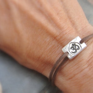 Ohm Bracelet Om Jewelry in Sterling Silver image 5