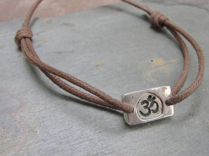 Ohm Bracelet Om Jewelry in Sterling Silver image 2