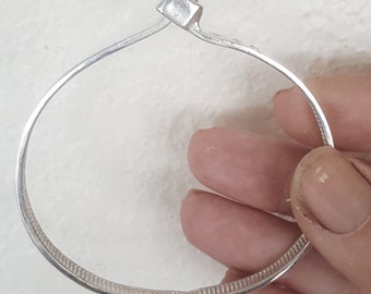 Ziptie Bracelet, Zip Tie Jewelry, Sterling Silver Zip Tie