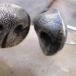 Custom Dog Nose Cufflinks Cuff Links Personalized Sterling Silver Fathers Day image 3