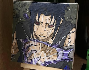 Custom anime canvas painting , hand painted , acrylic painting to order