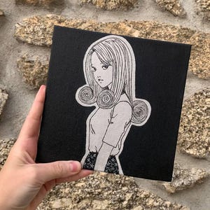 Anime, manga, Acrylic Canvas Painting, Junji Ito , Uzumaki manga art
