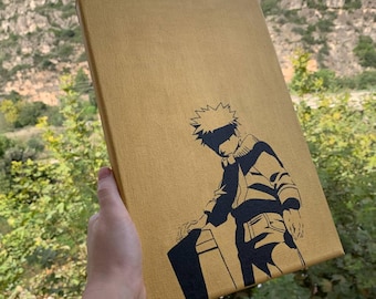 Handgeschilderde anime-kunst: acrylschilderij op canvas