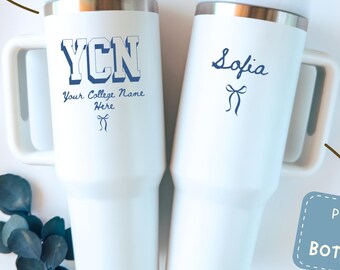 Custom University College name tumbler,Personalized College,Going to college gifts,Personalized Graduation Gift for Her,College Team tumbler