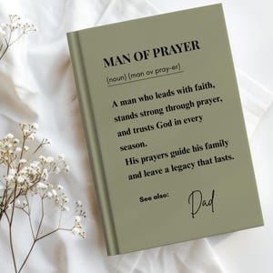 Matching Prayer Journal Set for Couples–Man& Woman of Prayer Journals,Christian His and Hers Devotional,Faith-Based Wedding Anniversary Gift
