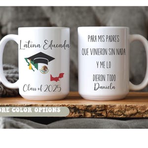 Hija de Inmigrantes Tasse, Pro Immigrierten Grad Class von 2025 Geschenk, Achtung der Bürgerrechte, Lateinische Frauen Geschenk, Aktivistin Politische Tasse, stolze Einwanderin