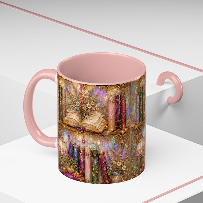 Book Lover Mug, Library Coffee Mug, Reading Mug, Literary Gift for Bookworm, Cozy Reader Mug, Librarian Gift, Book Club Coffee Cup image 15