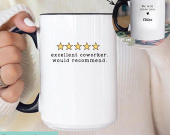 Funny Coworker Leaving Mug, Personalized Farewell Gift