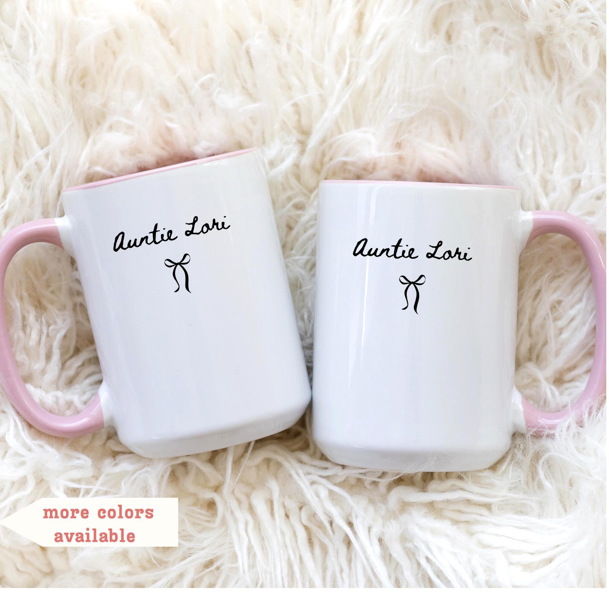 Personalized Aunt and Uncle Mug, Custom Name Coffee Cups, Pregnancy ...