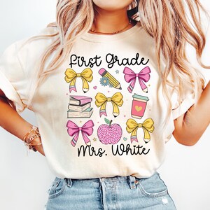 First Grade Teacher T-shirt, 1st Grade Teacher Shirt, First Grade Teacher, 1st Grade Teacher Shirt, Back to School Shirt, Custom First Grade