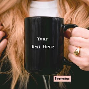 Custom Text Coffee Mug, Personalized Coffee Mug, Custom Text Mug with Your Words, Coffee mug with photo, Design your own Mug, Bulk Logo Mug