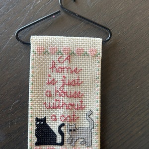 Cross-Stitched Mini Bell Pull