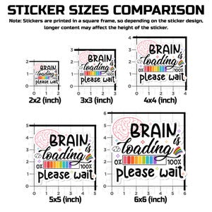 Brain is Loading Please Wait Sticker, Mental Health Stickers ADHD ...