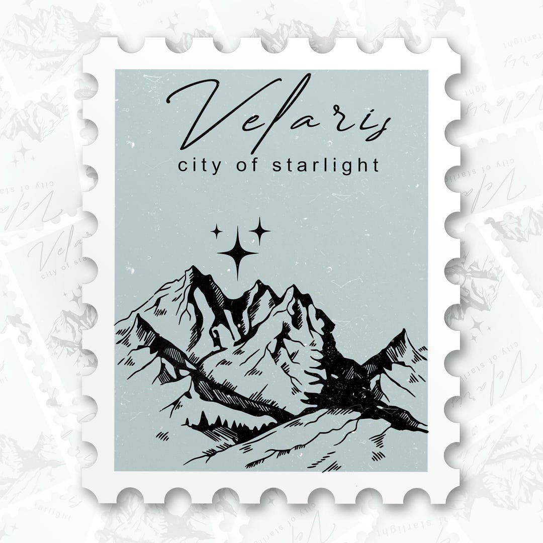 Velaris Stamp City of Starlight Sticker, Acotar Bookish Stickers, Book ...