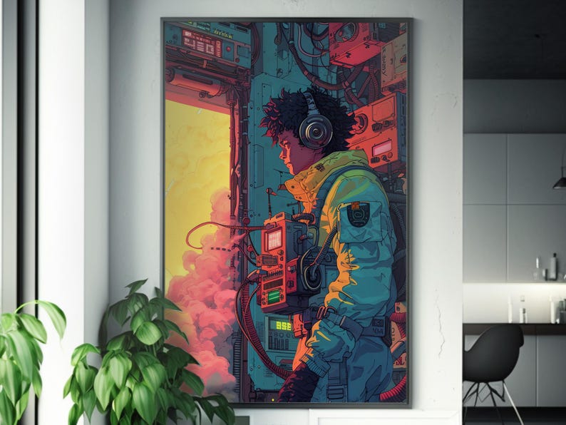 Modern Art Print | Vibrant Wall Decor | High-quality Digital Poster ...